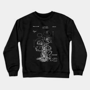 Portable Drum Set Assembly Patent Image Crewneck Sweatshirt